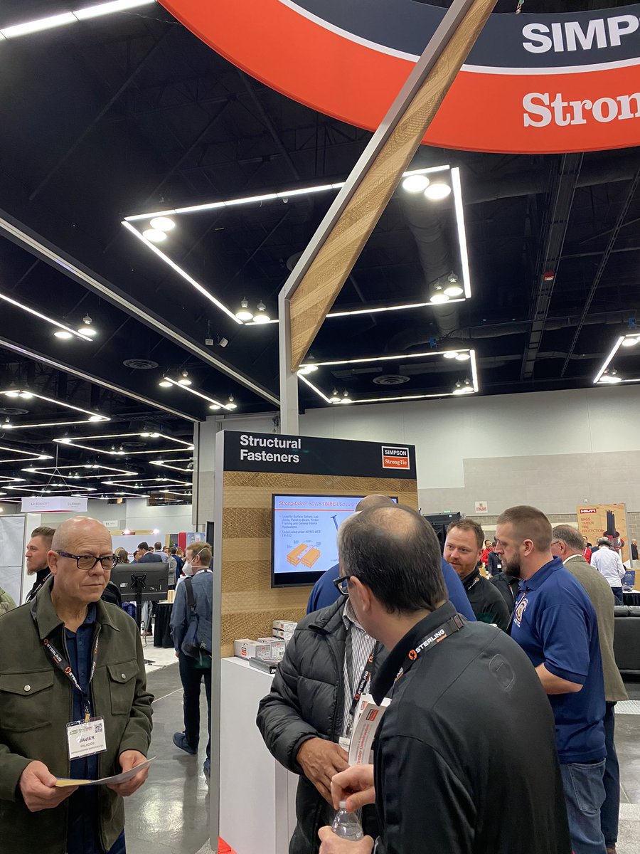 strongtie's tweet photo. It’s our last day @MassTimberConf and it's shaping up to be just as exciting as yesterday! Be sure to drop by our booth #900 to learn more about our innovative mass timber solutions. This conference is truly a great show. Don't miss out! #masstimber #strongtie https://t.co/7ypcS07L6I