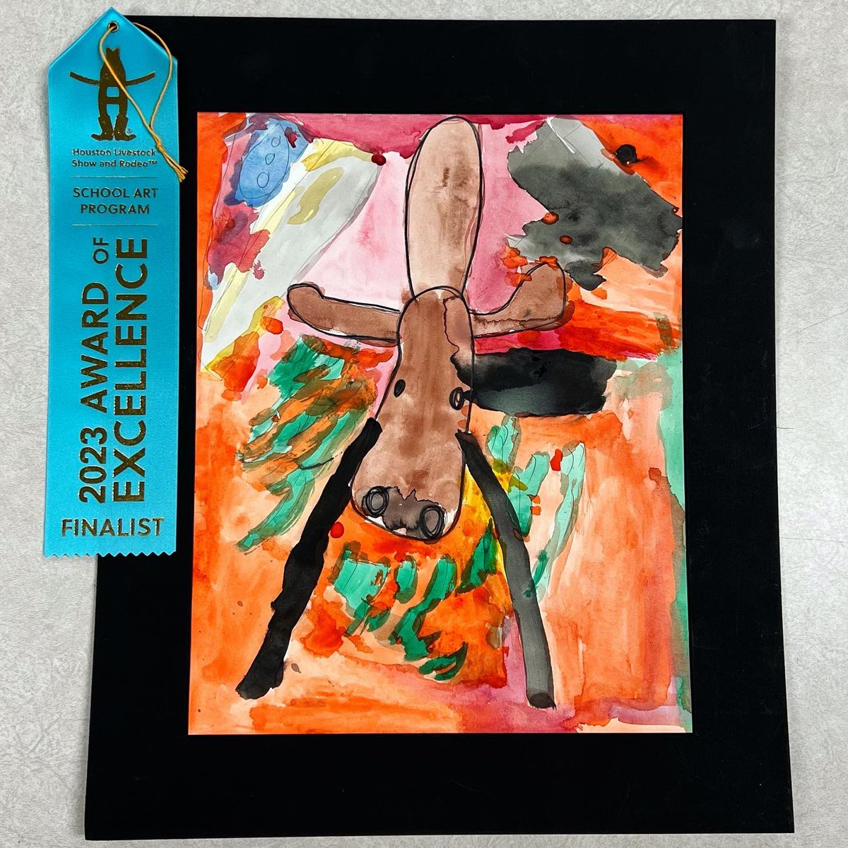 _MrsTerrySHS's tweet photo. Thank you @RODEOHOUSTON for having a category in your art contest for students with special needs. With the help of an art teacher, my class completed a creative writing lesson where they actually got to create art of their own that could be entered into the contest. #inclusion https://t.co/nRUVKbHGKQ