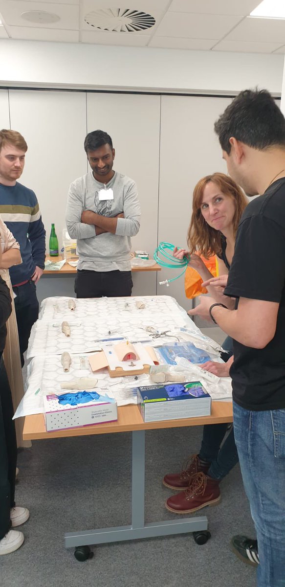 PaulAbdey's tweet photo. 1st of 3 Whittington ATLS course 2023. Really energetic students, faculty and resuscitation / simulation team in the brand new education centre. https://t.co/sBFGWnI0tQ