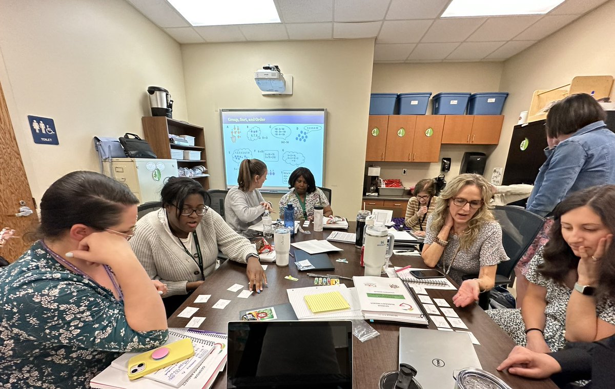 SeyoungHolte's tweet image. Ts at Timothy Elementary making sense of strategy stages, numeracy progression &amp;amp; assessment, and the meaning of fluency- They are excited to provide just right support to their Ss. Wonderful questions and discussions!
#georgianumeracyproject 
@negaresa 
@GaDOEMath