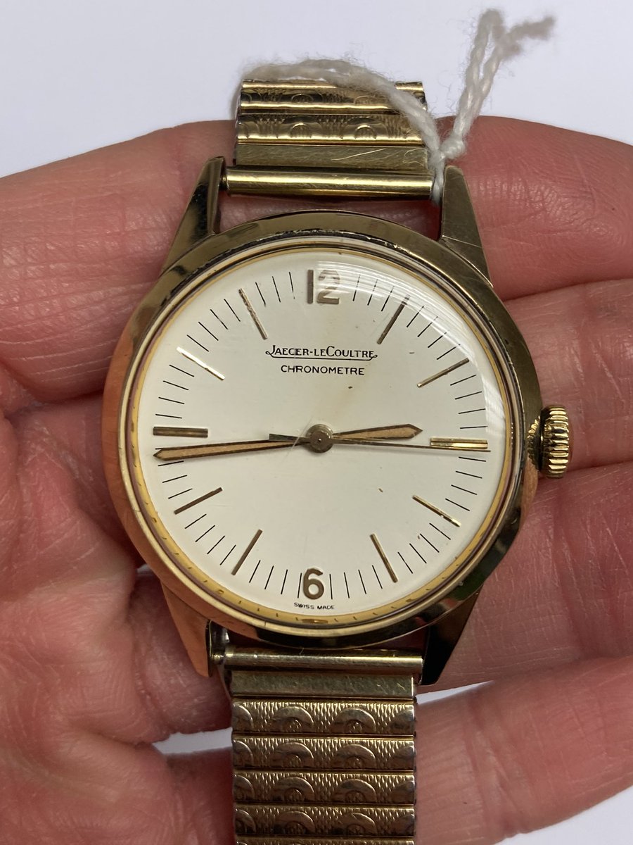 HansonsHelen's tweet photo. I love this Jaeger LeCoultre Geophysic 1958 wristwatch, only 200 of this period made so quite a sought after lot 125 @HansonsAuctions @HansonsUK don’t miss it for a bid as Mr Hanson would say 🎉 https://t.co/nFEJ93i2Sw