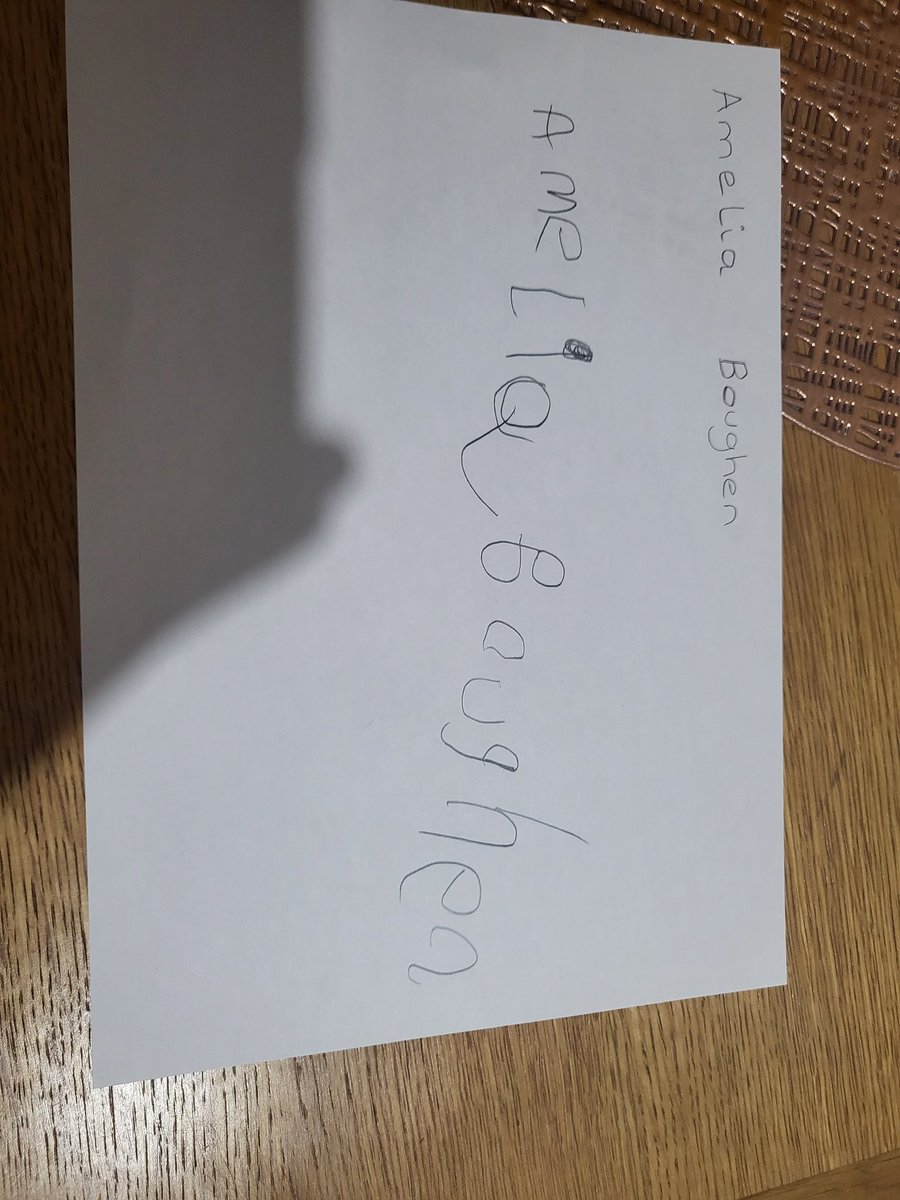 natalief1986's tweet photo. @MundellaRockets Amelia has been practising writing her full name. Here is the final piece ✏️  #homework https://t.co/uXdknKUxtn