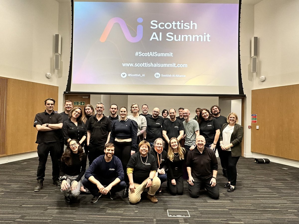 Steph Wright 🇪🇺🏴 (@elmosmoe) on Twitter photo What an amazing 2 days we’ve had the #ScotAISummit! Too much to summarise but a big shout out to our amazing team <a href="/Scottish_AI/">Scottish AI Alliance</a>, the team at MPG, and to all of our wonderful speakers, exhibitors & delegates! And my new best robot buddies Now time for feet up and an early night! 😴 What an amazing 2 days we’ve had the #ScotAISummit! Too much to summarise but a big shout out to our amazing team <a href="/Scottish_AI/">Scottish AI Alliance</a>, the team at MPG, and to all of our wonderful speakers, exhibitors & delegates! And my new best robot buddies Now time for feet up and an early night! 😴