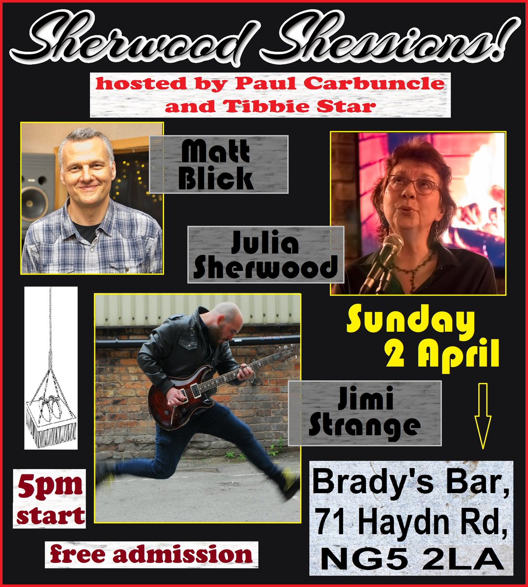 It doesn't happen very often but I HAVE A GIG this Sun (Apr 2) at Bradey’s Micro Bar in Sherwood, Nottingham. If you're at a loose end come on down and hear all my hits plus a few classics from the Beatles and er … George Formby? mattblick.com/home#gigs