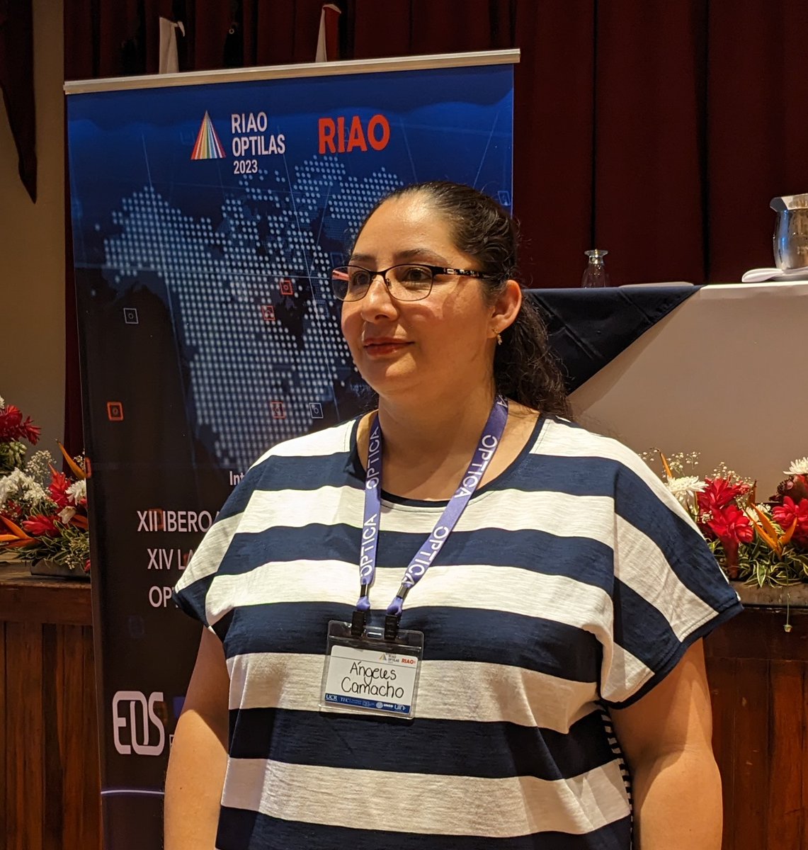 AngelesLCR's tweet photo. Thanks to @OpticaWorldwide for give me the opportunity to be part of the #RIAO2023 as travel lecturer. 
Ha sido un gusto ser parte de #RIAO2023 y muchas gracias al comité organizador por invitarme a ser parte del panel #EDI https://t.co/dzNOZlEDFh