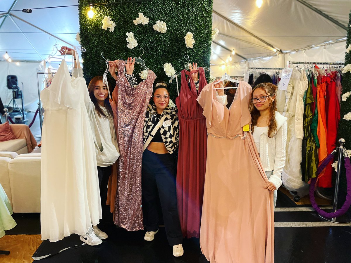 We are thrilled to have @azazieofficial as our official dress sponsor for #PromDay2023! 🙌 Azazie has generously donated 219 brand-new #Prom dresses to our upcoming event; so we have plenty on-hand for participating @LASchools students to choose from! 👗