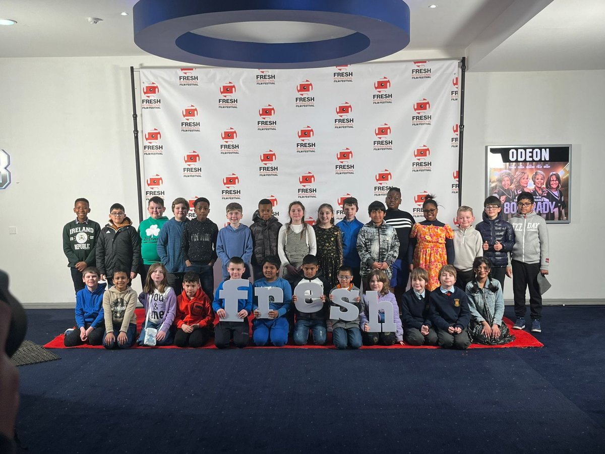 StPatsGalway's tweet photo. 3rd class and 5th class had an amazing time at @FreshFilmFestival today! After entering the competition for the first time, the pupils got to watch two of their own movies on the big screen in an audience with hundreds of other young filmmakers from schools all over Ireland🎬📽 https://t.co/nEVN1ObYCq