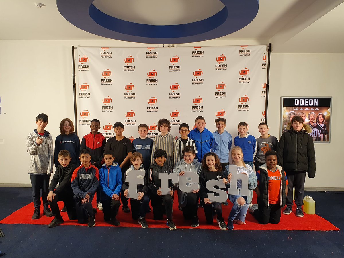 StPatsGalway's tweet photo. 3rd class and 5th class had an amazing time at @FreshFilmFestival today! After entering the competition for the first time, the pupils got to watch two of their own movies on the big screen in an audience with hundreds of other young filmmakers from schools all over Ireland🎬📽 https://t.co/nEVN1ObYCq