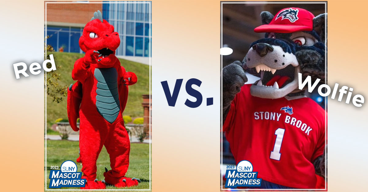 Bonus votes for the #SUNY #MascotMadness semifinals! Help your favorite advance to the championship.
 🔁RT = Red 
 💙Like =Wolfie
