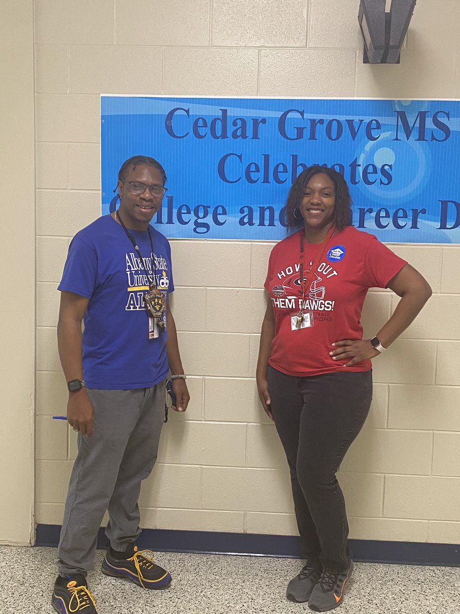 It’s College and Career Day in #DCSDCollegeDay <a href="/DeKalbSchools/">DeKalb Schools, GA</a> <a href="/DCSDRegionVII/">Area 3 Elementary - DeKalb County Public Schools</a> I’m representing my Alma Mater, #AAMU , Alabama A&amp;M University! Go Bulldogs! <a href="/aamuedu/">Alabama A&M University</a> <a href="/AAMU_Alumni/">AAMU Alumni Affairs</a> <a href="/AAMUAlumniTweet/">AAMU Alumni/Friends</a> <a href="/DeKalbSchools/">DeKalb Schools, GA</a> <a href="/DCSDRegionVII/">Area 3 Elementary - DeKalb County Public Schools</a>