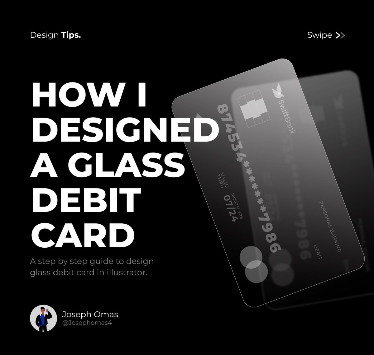 Josephomas4's tweet photo. Hi there...
I got DMs asking how I created the glass icons I tweeted yesterday in Adobe illustrator???
Here is the response to your questions...
I used same process to create this Debit Card....
#A_Thread... https://t.co/9eD8fl9MLV