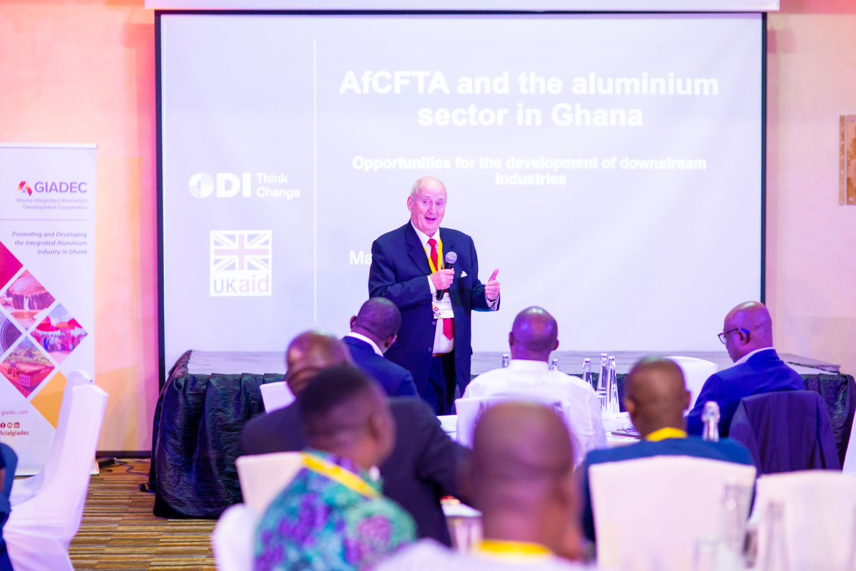ODI_trade's tweet photo. The #AfCFTA will be key for Ghana's #aluminium downstream dev't. Today in Accra, our experts discuss how the aluminium industry expansion is key for the country's structural transformation. 

@UKinGhana @officialgiadec @m_mendezparra @Derrick_S_Kamba 

#aluminiumdownstream https://t.co/N9pG78K7Ht