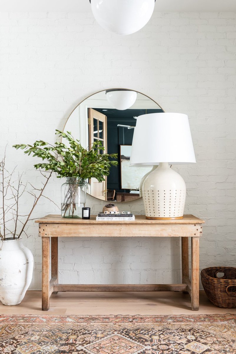 Tips for styling a console table:

- Ground The Bottom, add baskets
- Elevate The Top, add a mirror
- Add Significant Accessories
- Style The Details

#howtostyle #consoletable #consoletabledecor #consoletablestyling #design #styling #consoletableideas #home #homedecor