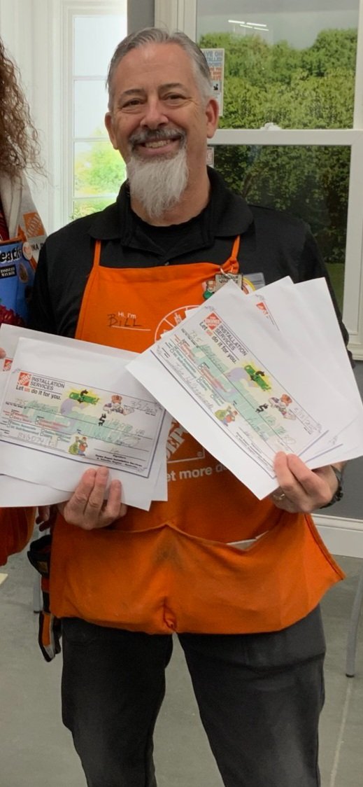 CoveredwIcing's tweet photo. Bill D30 specialist with all of his Cha Ching checks!!! Wow! @DepotMatt @THDAlex1 @JasonGTaylor @KimHD735 @THDMichaelE @BlakeOlivierHD https://t.co/OkACWOVzdr