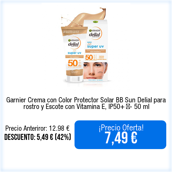 WebPromociones's tweet photo. 🛒📦⬇️Ver en Amazon⬇️📦🛒
https://t.co/14qvItHeeA
Garnier Crema con Color Protector Solar BB Sun Delial para rostro y Escote con Vitamina E, IP50+ ​- 50 ml https://t.co/ccuSV5JxI5