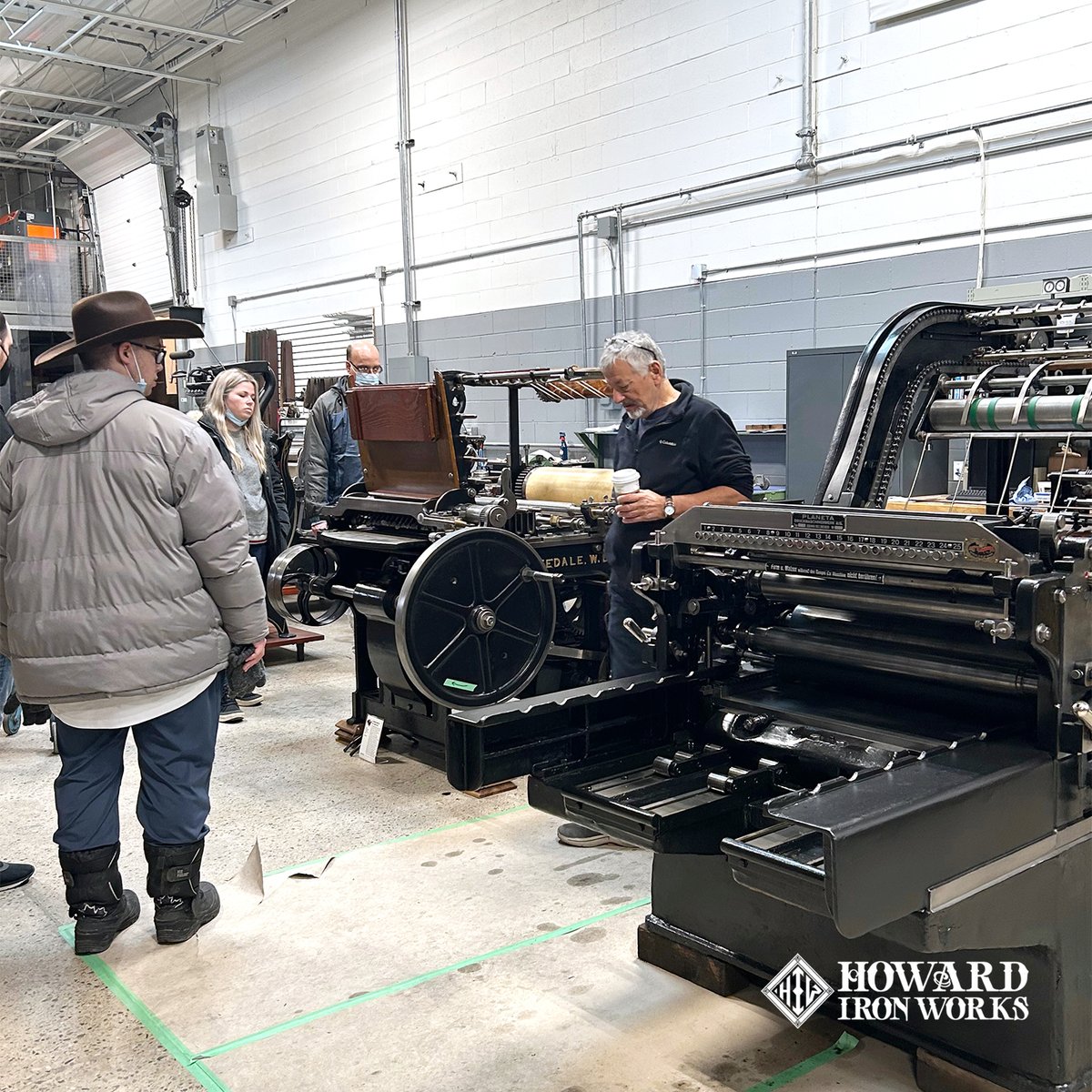 HowardIronWorks's tweet image. We welcomed another group of visitors from a local Community Living last week. The group was treated to a brief history of printing &amp;amp; a closer look at the museum collection. The #museumtour included a quick visit to the restoration shop. 

#printingmuseum #Oakville
