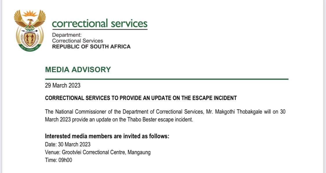 Karyn Maughan on Twitter "JUST IN National Commissioner of the