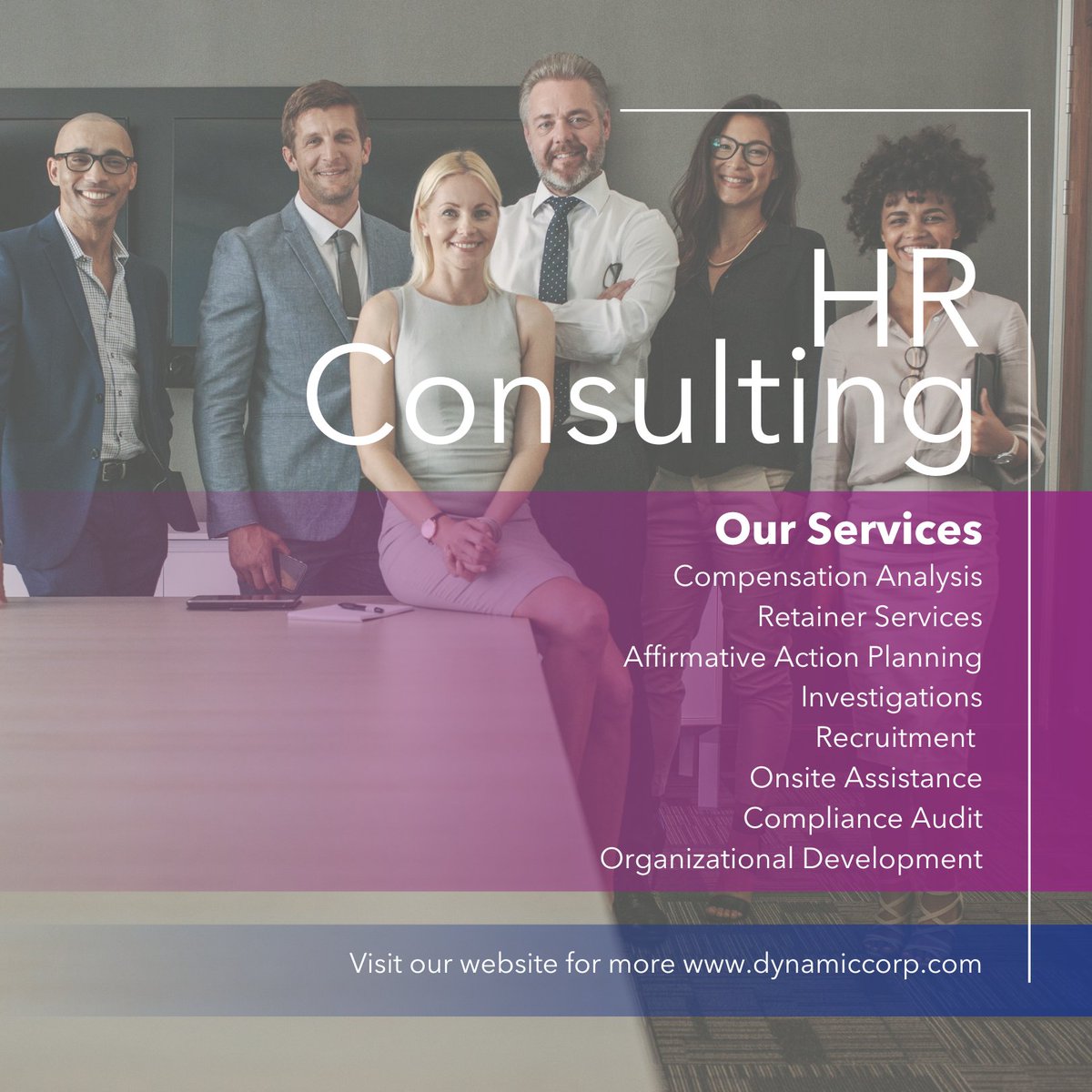 Transform your #HR practices and elevate your organization with our expert HR consulting services. From compensation analysis to organizational development, we provide customized solutions to fit your needs. 
Learn more: bit.ly/42p80Px

#HR #HumanResources #DCSI