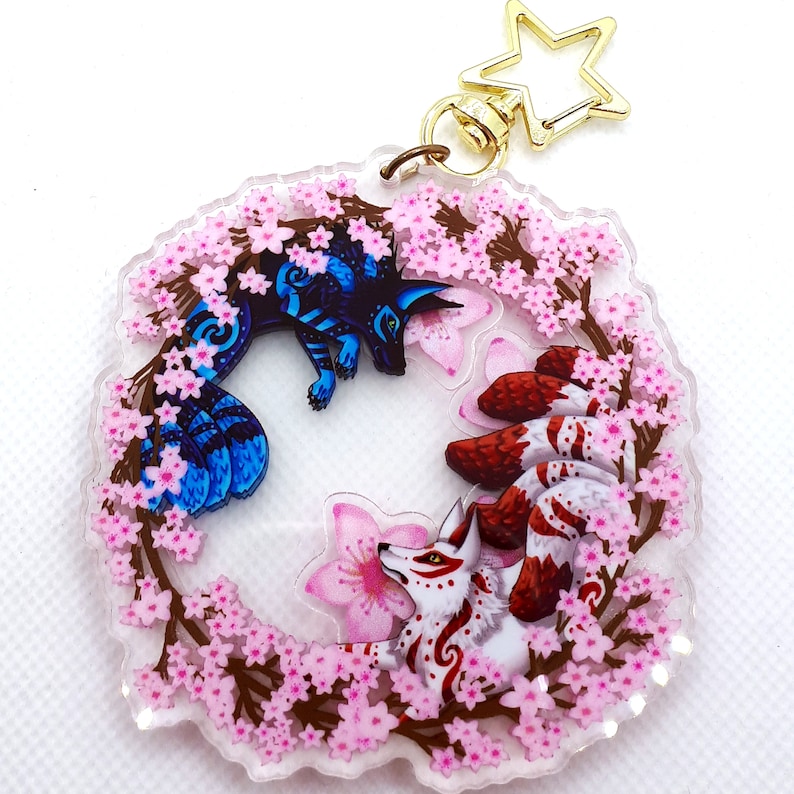 Kiarynka's tweet photo. Here is my fox shaker charm! I made it with a Japan inspired theme in mind, so I have to kitsune with sakura blossoms on the outside and sakura shakers within. Bio contains my etsy!
#under1k https://t.co/n713lc6nUs