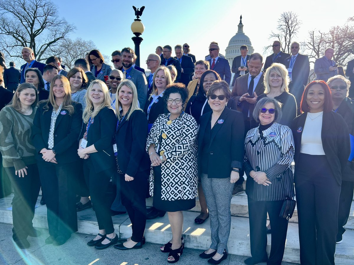 NAESP's tweet photo. Success! 400 elementary, middle, and high school principals stormed Capitol Hill to talk to legislators about how they can better support educators, schools, and students. NSLAC might be over, but these conversations will continue because our #kidsdeserveit. #PrincipalsAdvocate https://t.co/h0KqlLwTbJ
