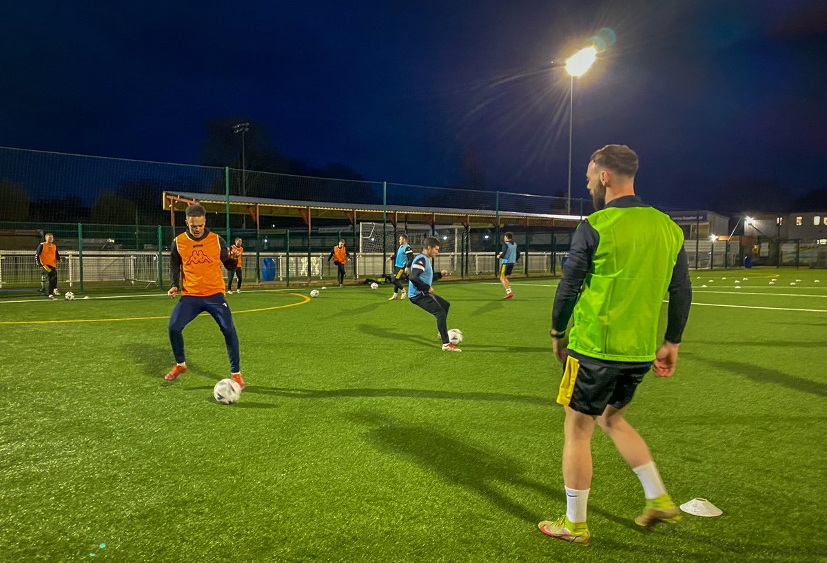 BelperTownFC's tweet photo. Back to work after three points at the weekend! 

Get down to the Raygar on Saturday for our match against @ACFC1916. 

#Nailers💛🖤 https://t.co/Uw97gQ6yrA