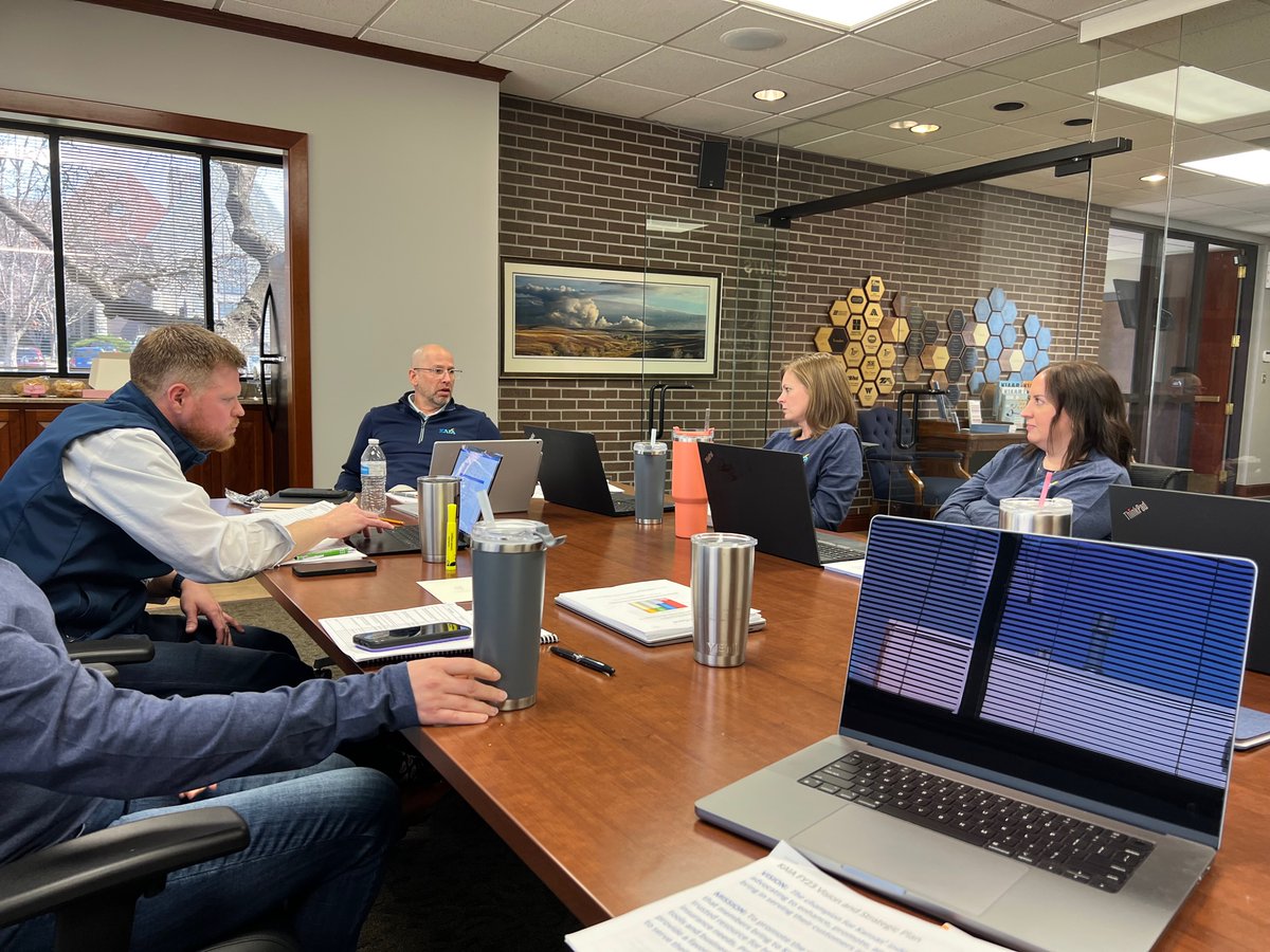 BigIofKansas's tweet photo. KAIA is putting its members first by holding a strategic planning meeting to discuss how we can better serve and support them. Exciting ideas and solutions are on the horizon! #KAIA #StrategicPlanning #MemberFocus https://t.co/39BC30QZBO
