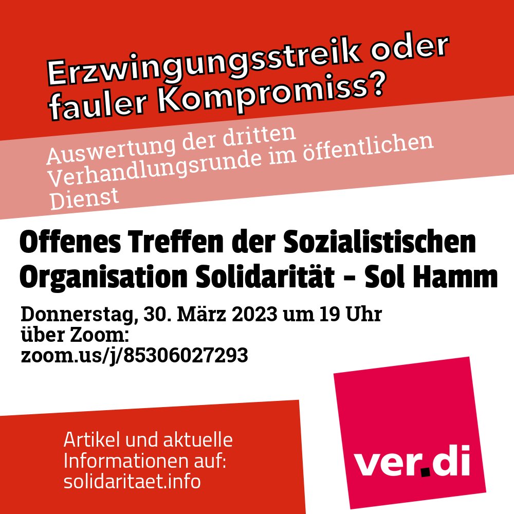 Morgen besprechen wir die dritte Verhandlungsrunde im öffentlichen Dienst.

#streik #verdi #tarif