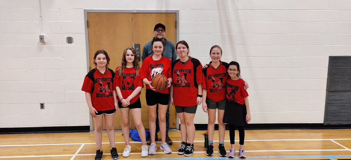 MPS - congrats to Milverton Mustangs who played a great day of basketball. Junior girls brought home gold!! A shout out to NPWF for hosting