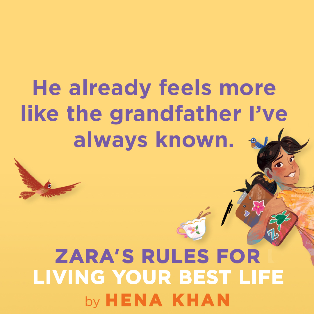 From the award-winning @henakhanbooks comes #ZarasRulesforLivingYourBestLife! It's the third book in the charming middle grade Zara’s Rules series following Zara, a young Muslim girl with an endless list of hobbies & lots of big ideas for getting the most out of every situation!