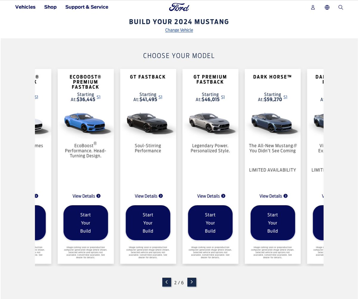 jimfarley98's tweet photo. Ordering for 2024 @FordMustang is now open. Fun seeing the build combos people are creating! What colors and options are you liking most? Shadow Black is awesome, but Mustang looks good in every color! Visit https://t.co/pDEyoW7kEC to build your own. https://t.co/MBddNF8gnL