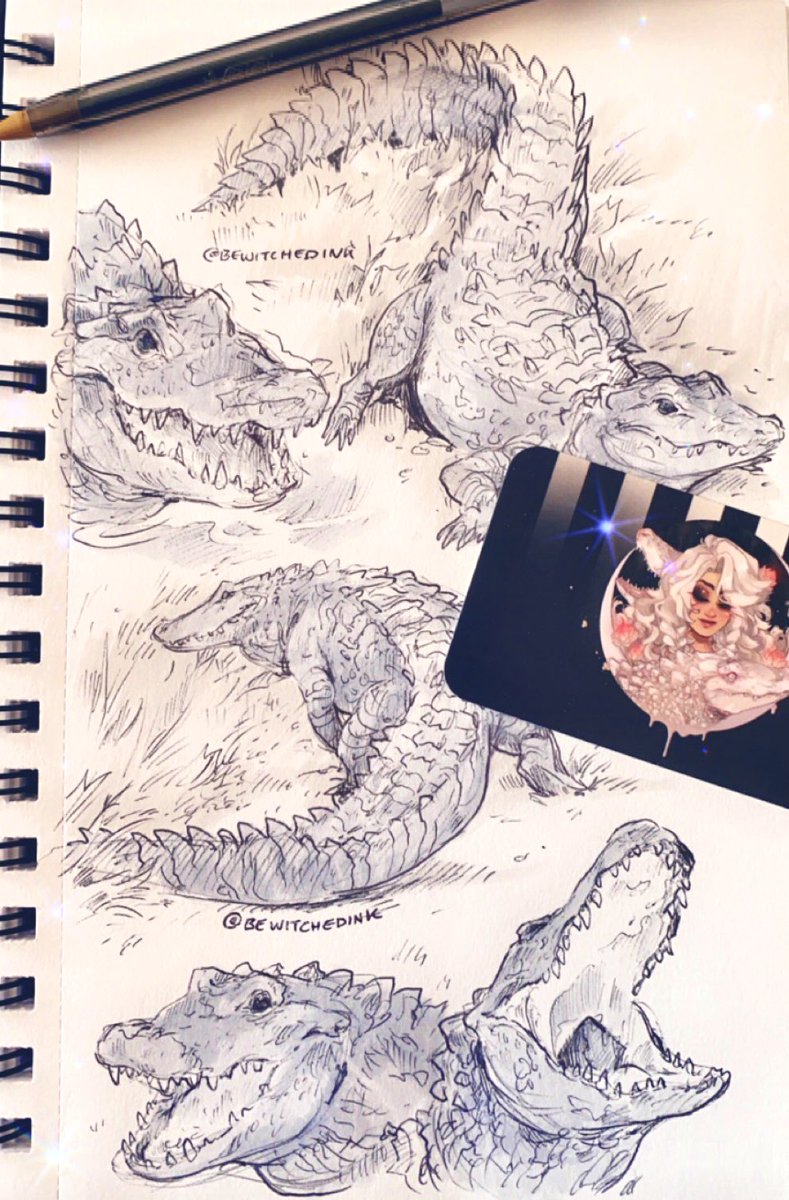 Managed to keep ahold of one business card from TFF! 

Time for another restock, and hopefully some new con table display designs to build on my witchy Ghost Gator aesthetic~

                        🪷 🐊 🪷 