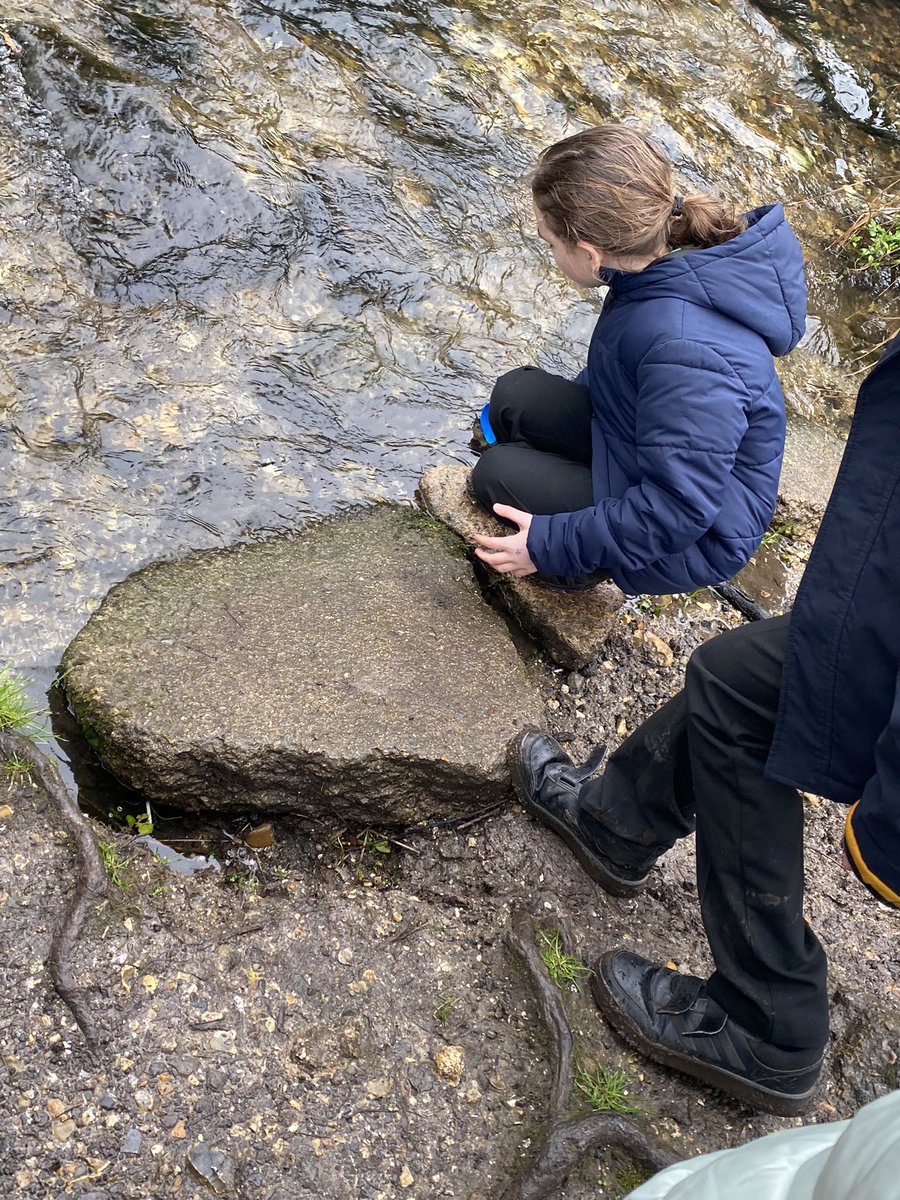 Gade_WPA's tweet photo. Today, we took the brown trout that we have been rearing down to the River Chess, where we released them into the wild! It was fascinating to see the brown trouts’ natural habitat and Laura from @Chilternstreams also told us about the history of part of the Chess along Waterside! https://t.co/EGDBQxQYjU