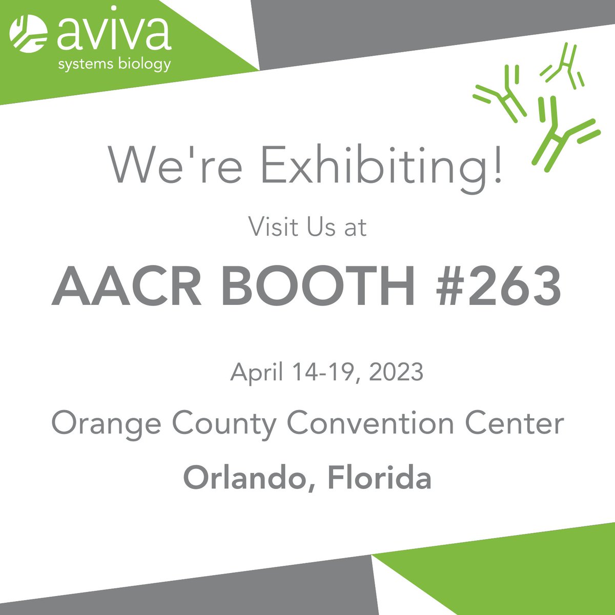 AvivaSysBio's tweet image. Attending #AACR23 in Orlando? 🌴 Stop by booth #263 and say hello! We have exciting new products to showcase, and our team would love to chat with you.

Plus, we have✨special giveaways✨and promos exclusively for visitors.

See you there!

#AACR23 #conference #networking