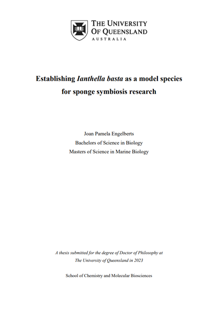 Pam Engelberts (@pam_engelberts) on Twitter photo PhD thesis submitted! A big thank you to my supervisors <a href="/NWebster_Micro/">NWebster_Micro</a>, @StevenJRobbins, <a href="/lnrix/">Laura Rix</a>, and <a href="/MichiWagner4/">Michael Wagner</a>. Especially for making the best PhD hat someone could ask for. PhD thesis submitted! A big thank you to my supervisors <a href="/NWebster_Micro/">NWebster_Micro</a>, @StevenJRobbins, <a href="/lnrix/">Laura Rix</a>, and <a href="/MichiWagner4/">Michael Wagner</a>. Especially for making the best PhD hat someone could ask for.