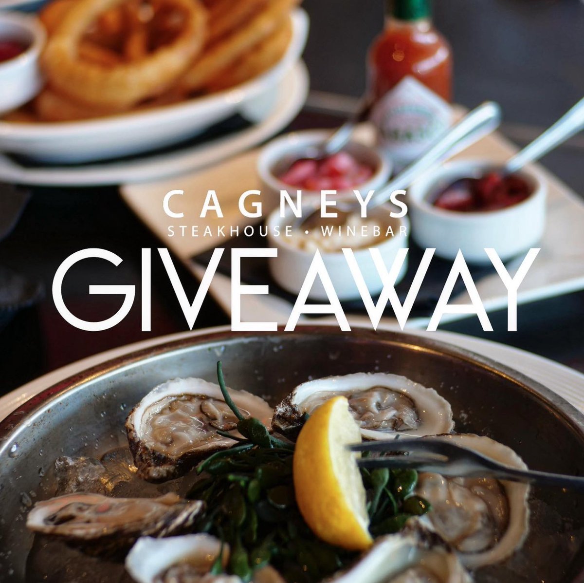 Another $50 giveaway! See details on our IG page, instagram.com/p/CqQaUyPu9Ai/…… 
.
.
.
.
#cagneys #steakhouse #gastropost #oysters #mississauga #streetsville #giveaway