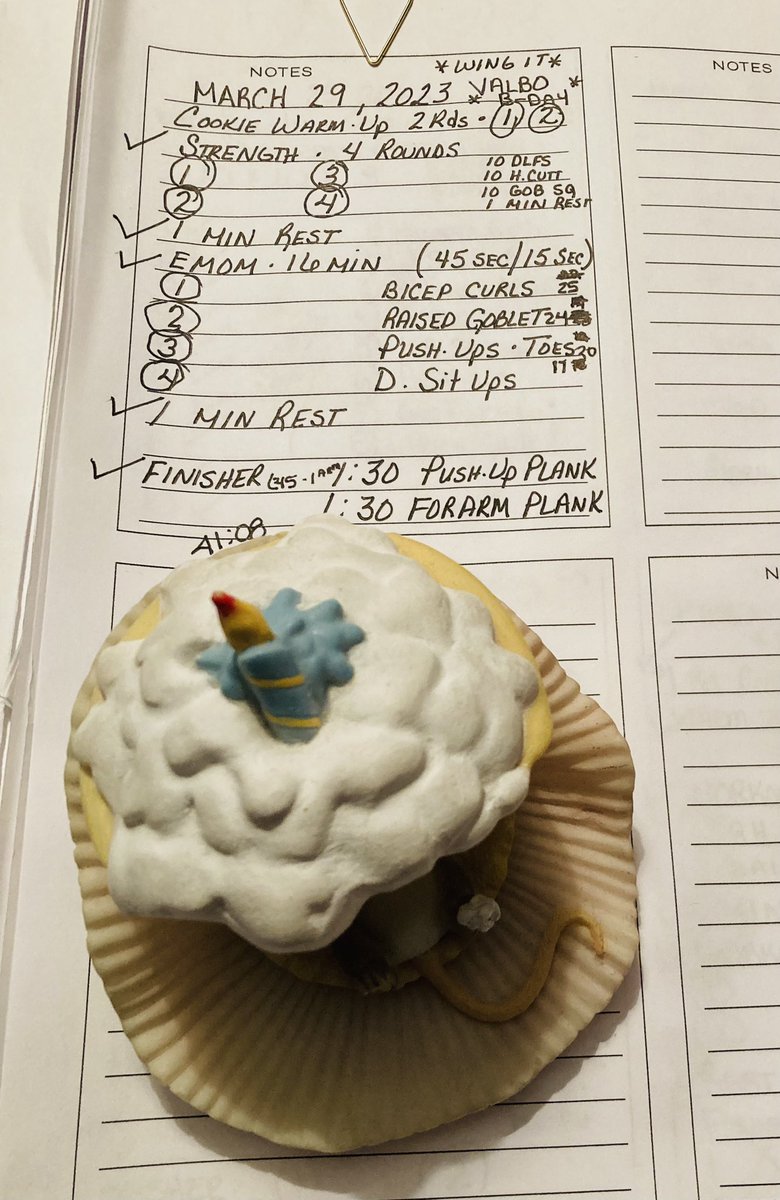 10MinDQ's tweet image. #HappyBirthday @CoachValbo @MyPeakChallenge Sorry there are no burpees today, hoping that the 133 total goblet squats will be a good replacement. This is one of my favorite workouts that I made up for that in between time of #MPC2022 and #MPC2023