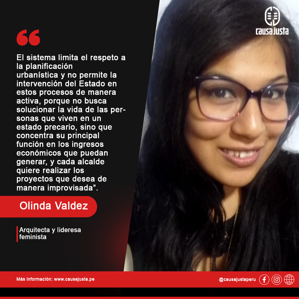 PortalCsaJusta's tweet photo. Olinda Valdez, advierte que la desigualdad es un caldo de cultivo para el asentamiento informal de viviendas en nuestro país, de allí haya sectores a faldas de los cerros o riberas de los ríos que son zonas de riesgo.
https://t.co/YdNz2KPA4E https://t.co/QOYF3KjBoc