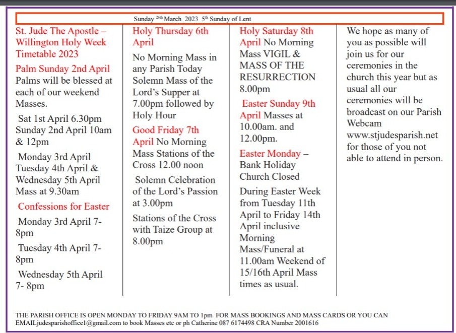 Read our Holy Week timetable at stjudesparish.net/newsletters/26…