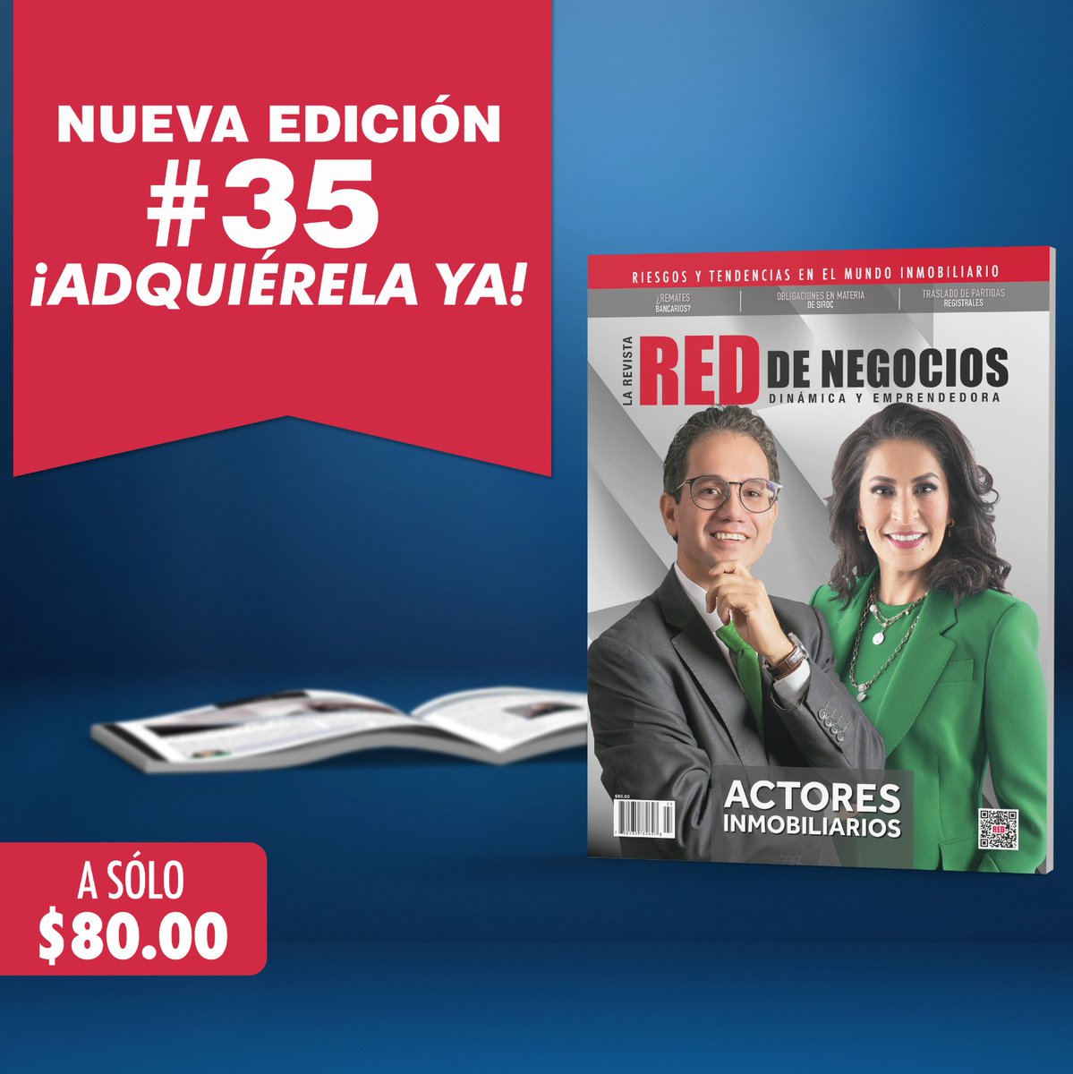 revistareddeneg's tweet photo. Recuerda que ya está a la venta nuestra más reciente edición 😀 "ACTORES INMOBILIARIOS" 🏘️ 

Adquiérela ya de manera física o digital 💻

#LaRevistaRedDeNegocios  #nuevaedición #inmobiliaria  #negociosinmobiliarios #emprendedores https://t.co/wm0hCCANih