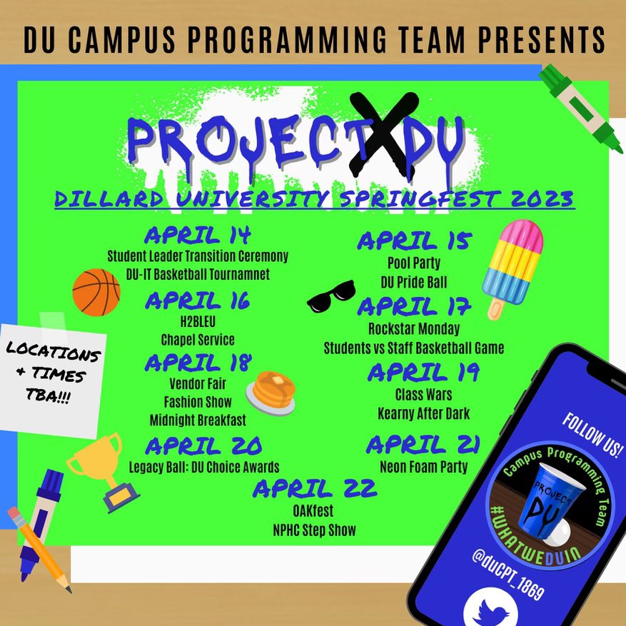 duCPT_1869's tweet image. Hey Bleu Devils!💙

We're 15 days away from SpringFest!🫣😮
We challenge you🫵🏽 to unlock your memory and quote this tweet with your
FAVORITE SpringFest memory using the hashtag #ProjectDU We’ll start first😉