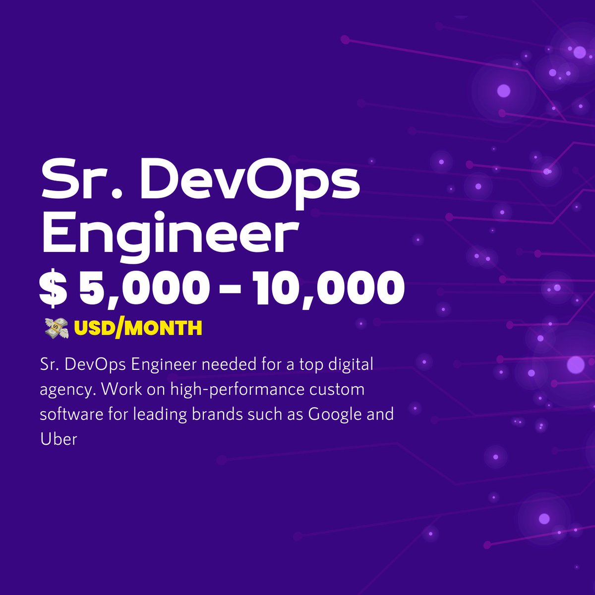 teclaio's tweet image. 🔥𝗛𝗢𝗧 𝗝𝗢𝗕 𝗢𝗙 𝗧𝗛𝗘 𝗪𝗘𝗘𝗞🔥

Sr. DevOps Engineer | $5,000 to $10,000 per month 💸

💻 Apply here: app.tecla.io/job?id=2568#tw…

#ofertadeempleo #SrDevops #Engineer #ITjobs #DevOps #latam #techjobs