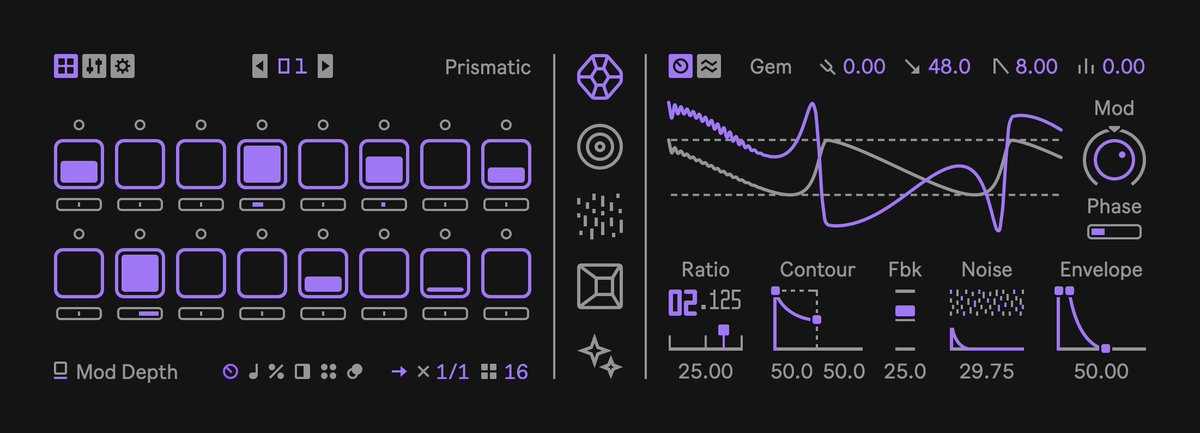 Gallanitte's tweet image. Super impressed with this max4live famous not-so-secret hardware inspired groovebox made by Ess/Fors. So glad I got Ableton Standard with max4live! opal.fors.fm #fmsynthesis #groovebox #electronicmusic #elektron
