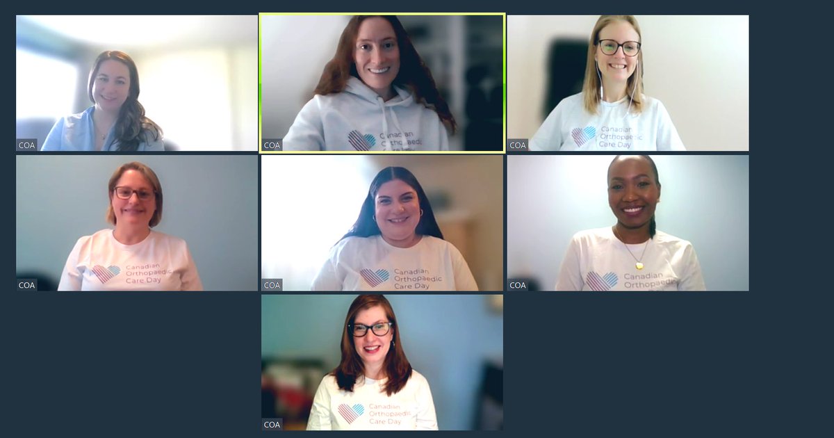 CdnOrthoAssoc's tweet photo. Happy #CdnOrthoDay from your dedicated COA team 💙💜 #LiveLifePainFree #OrthoCareCanada https://t.co/QjqEFHVBD9