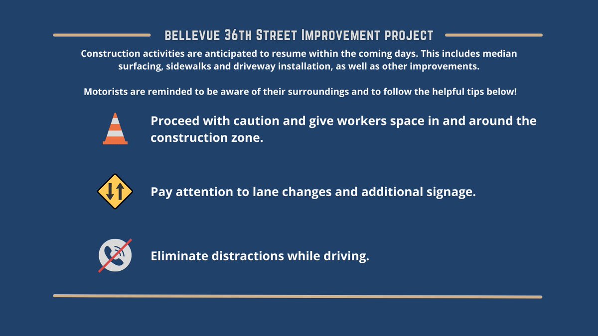 Bellevue36thSt's tweet photo. As warm weather approaches, construction activities will begin in the Bellevue 36th Street project area⤵️ https://t.co/DpybVC2t5q
