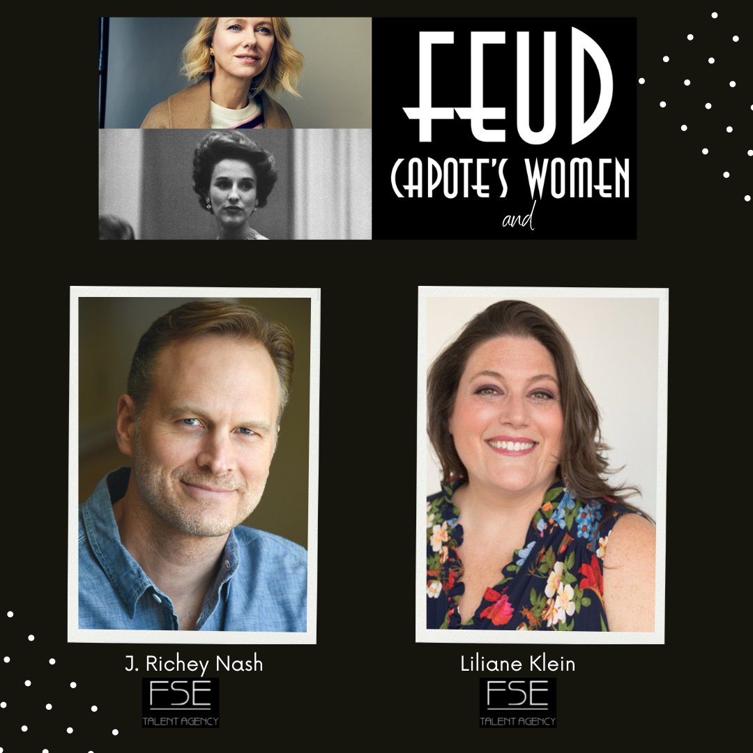 We're so very proud of our #FSETalent clients and their recent bookings on FEUD: CAPOTE AND THE WOMEN! Way to go J Richey and Liliane. 

#series
#mustwatch
#fuedcapotesandwomen
#drama
#stylishseries