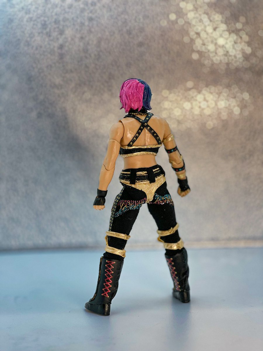 coltezcustoms's tweet photo. @WWEAsuka I just had to create a twitter to share that this happened 😭 

Hope you love it @WWEAsuka 💙 https://t.co/UAyWEPMC0a
