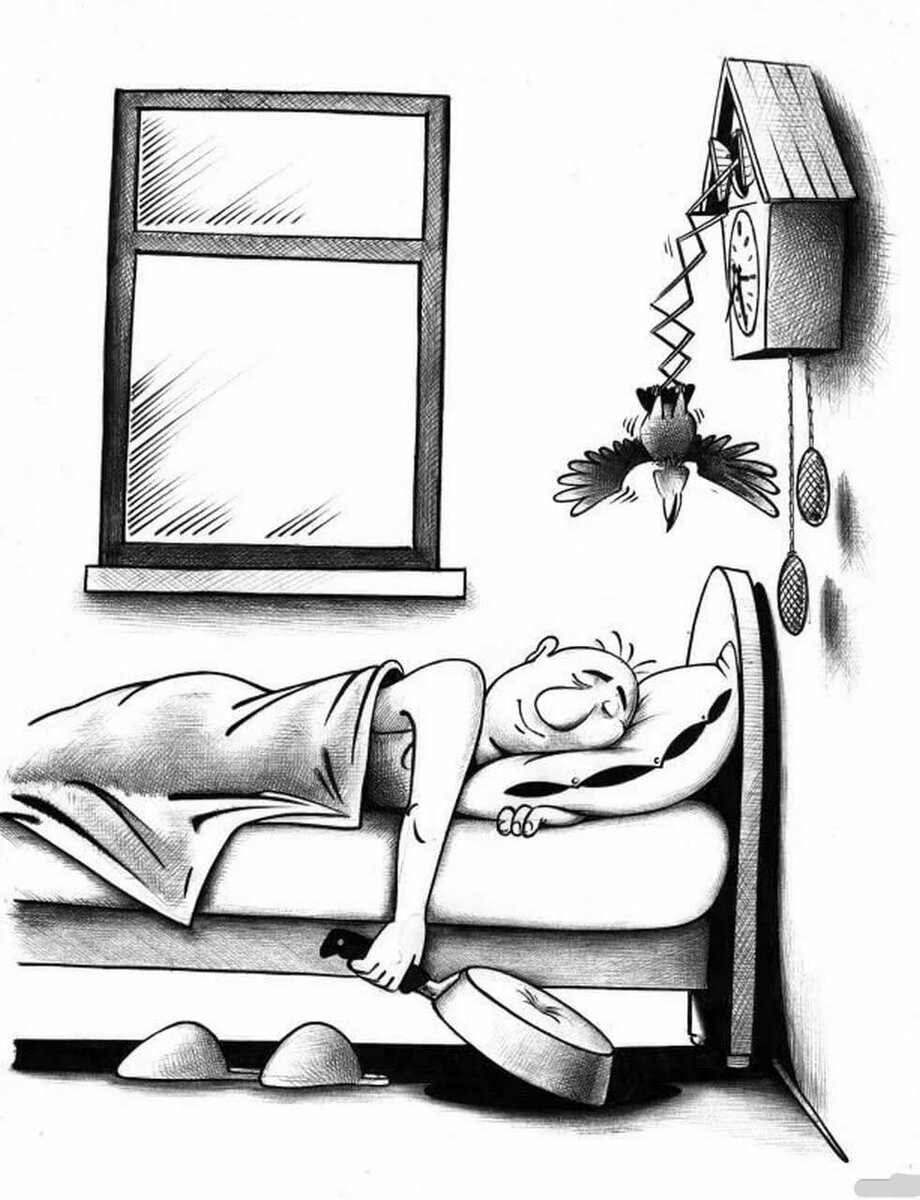 Бессонница карикатура