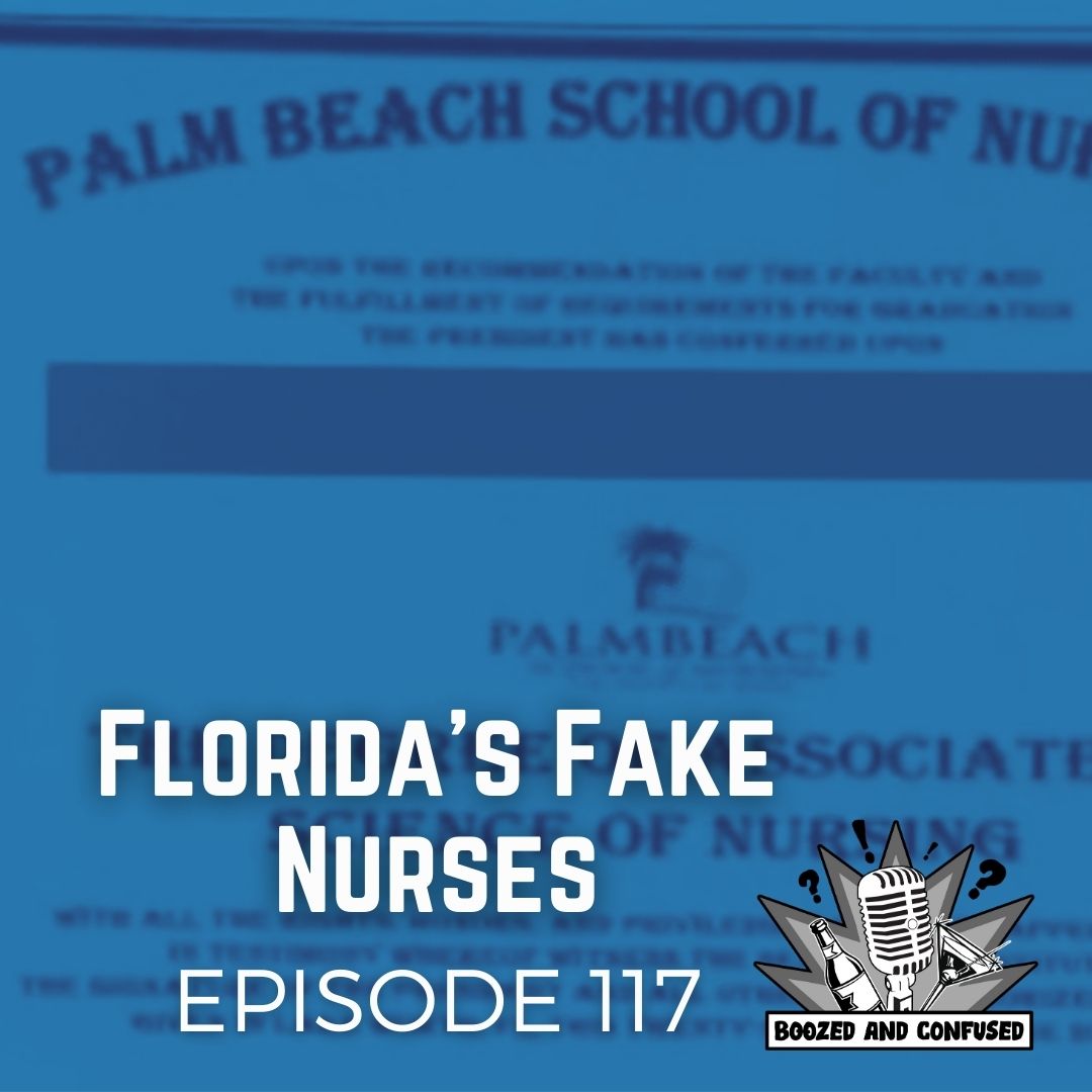 These days you can buy almost anything... like fake COVID vax cards or even fake diplomas saying you went to nursing school. We talk about the fake nursing degree scandal that's led to thousands of fake nurses working.. maybe in a hospital near you.
 linktr.ee/boozedandconfu…
