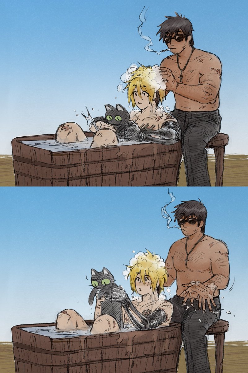 raepliica's tweet photo. too much time spent on this ᕕ( ;`_ ; )ᕗ
#trigun #vashwood https://t.co/pWD3gFyrux