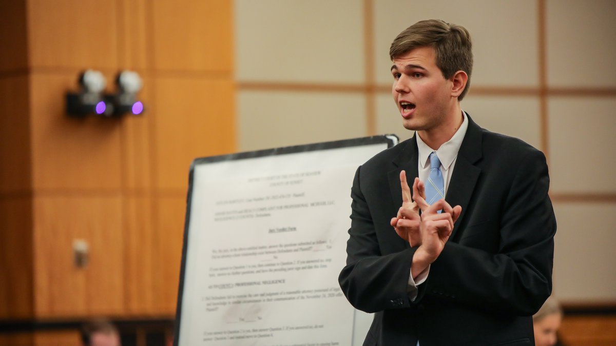 PacificMcGeorge's tweet image. The National Ethics Trial Competition returned for its fifteenth annual competition from March 24-26. Students from 16 law schools across the country had the opportunity to showcase their knowledge of professional responsibility in trial.#NETC
More Photos: bit.ly/3KjNokS